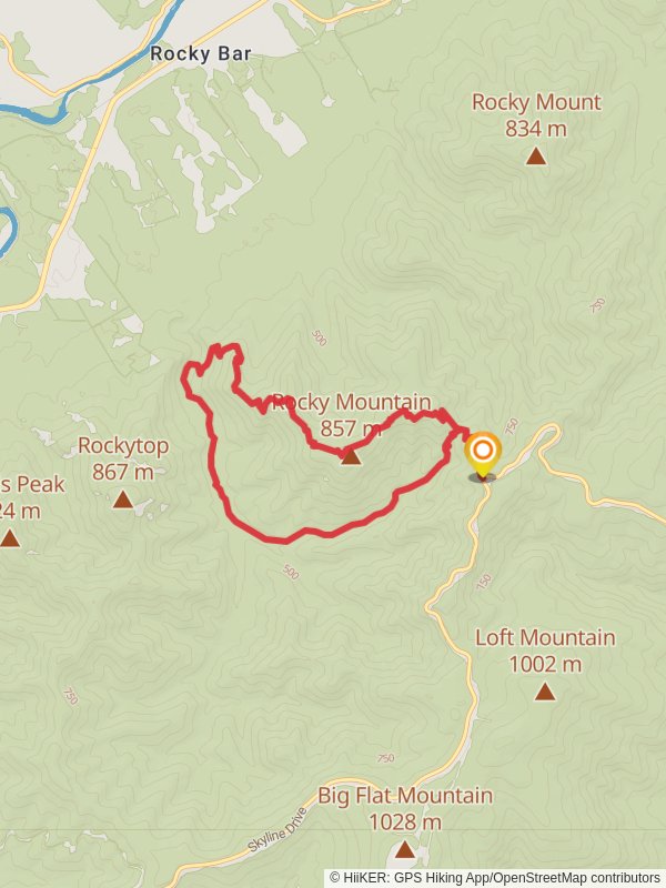 Brown Mountain Overlook and Rocky Mountain Loop Trail