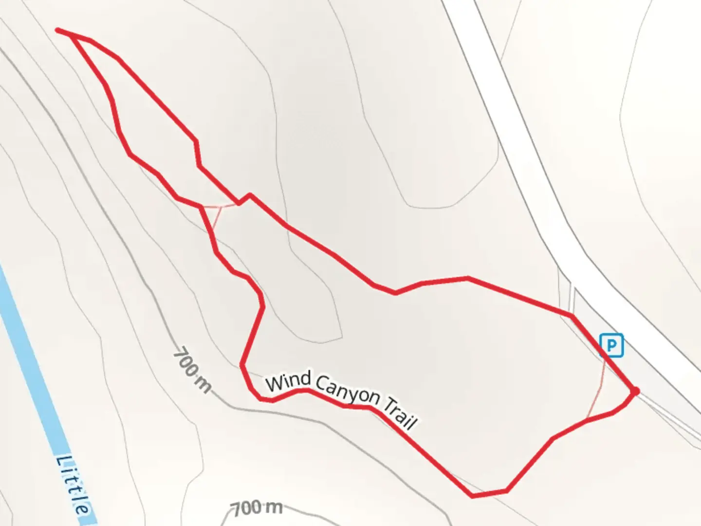 An image depicting the trail Wind Canyon Loop Trail and its surrounding area.