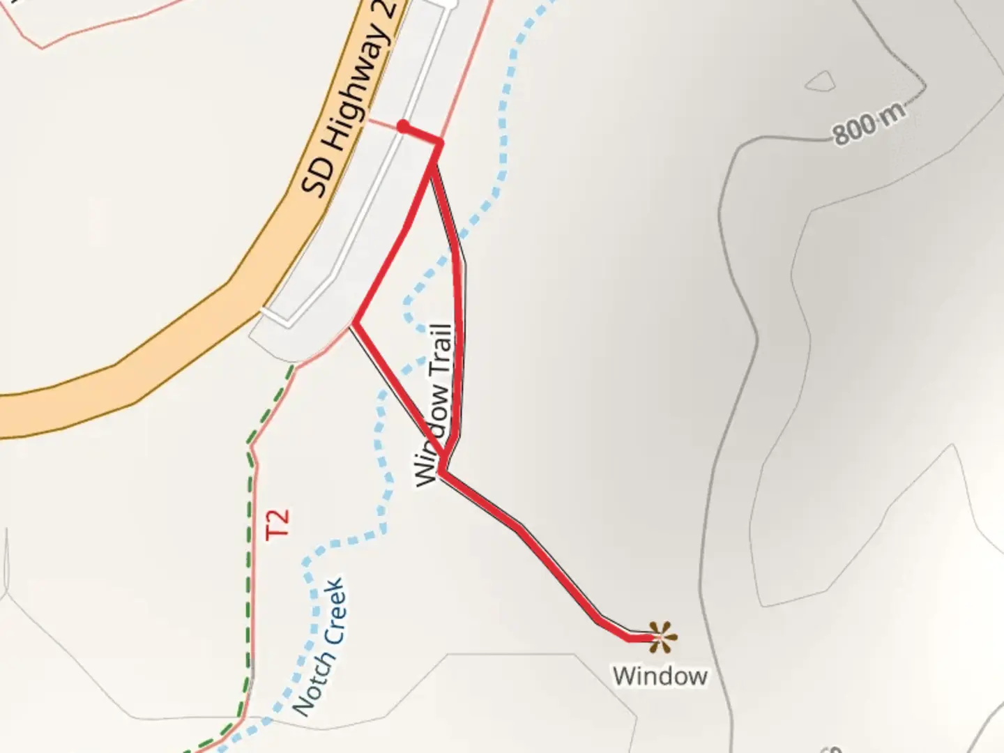 An image depicting the trail Window Loop and its surrounding area.
