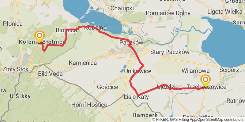 Main Sudety Trail stage 21 Map