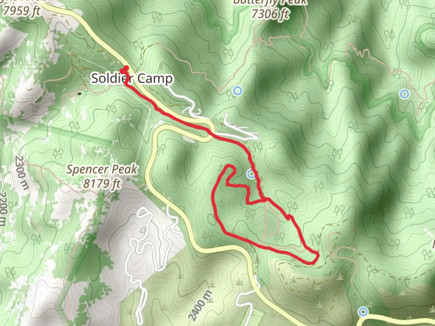 An image depicting the trail Sky Islands Traverse and Sunset Trail and its surrounding area.