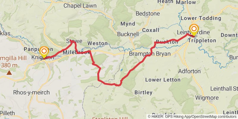Elan Valley Way stage 6 Map