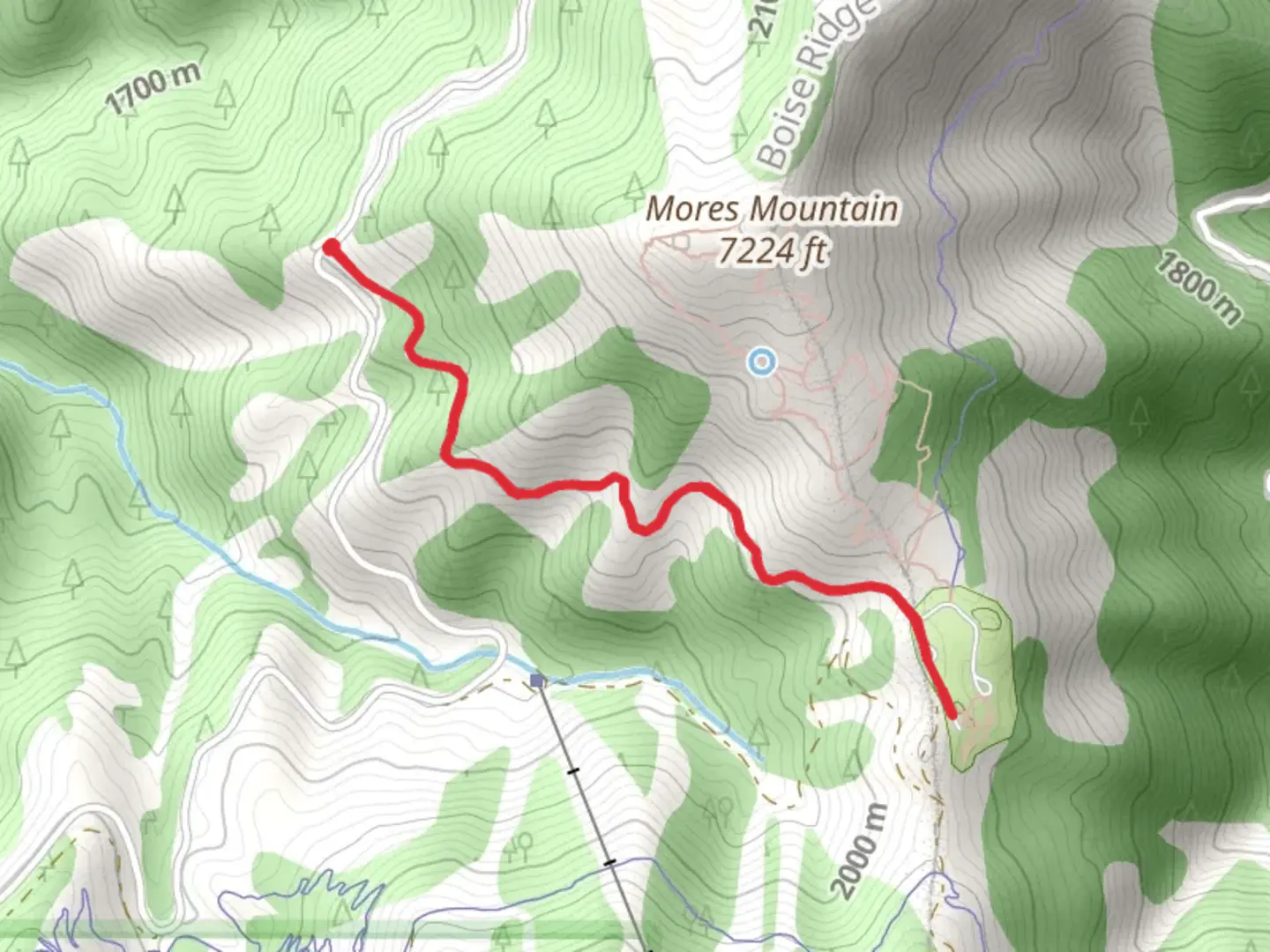 An image depicting the trail Shafer Butte Campground Out and Back and its surrounding area.