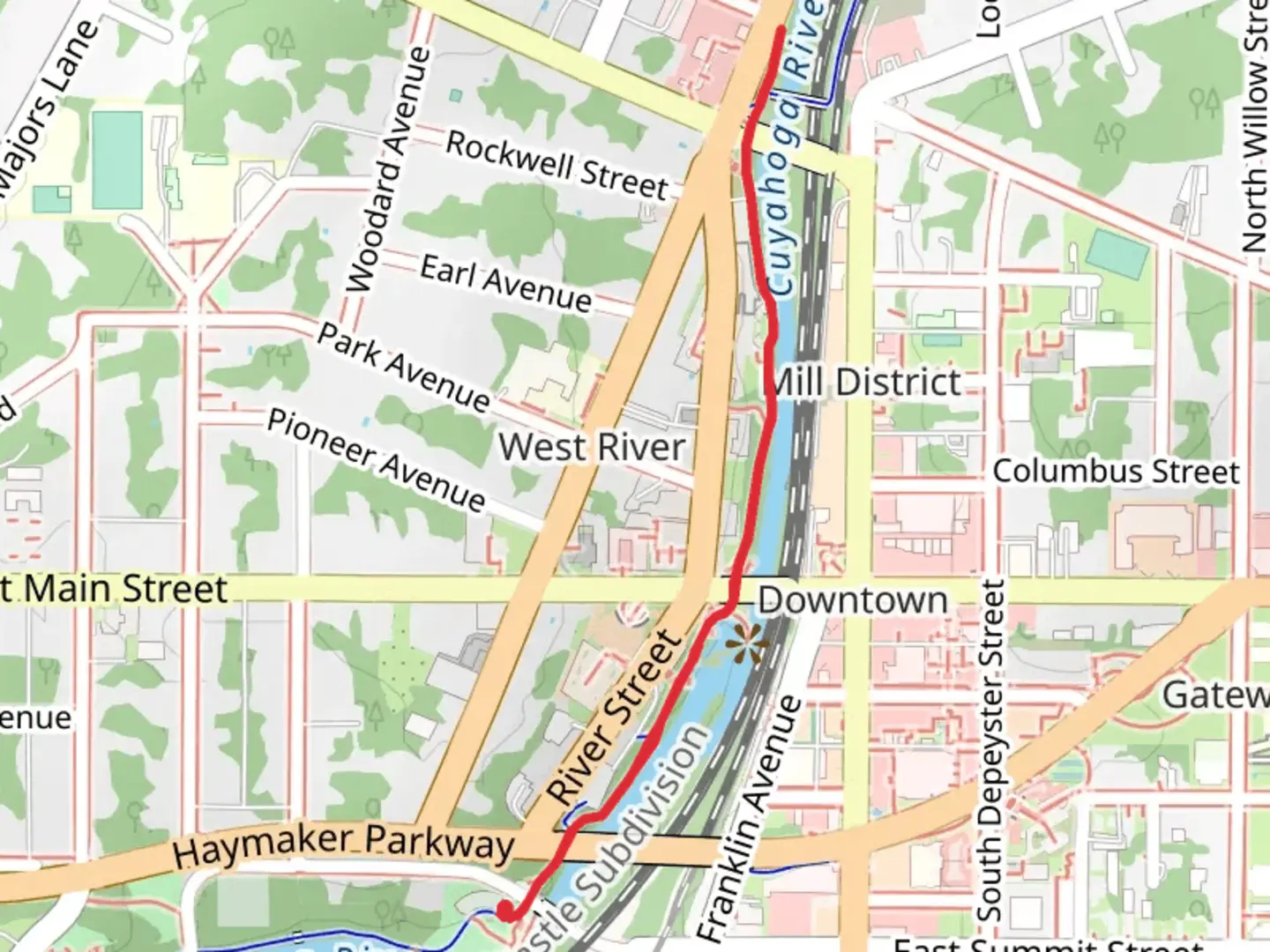 An image depicting the trail Ernest B Miller Trail and its surrounding area.