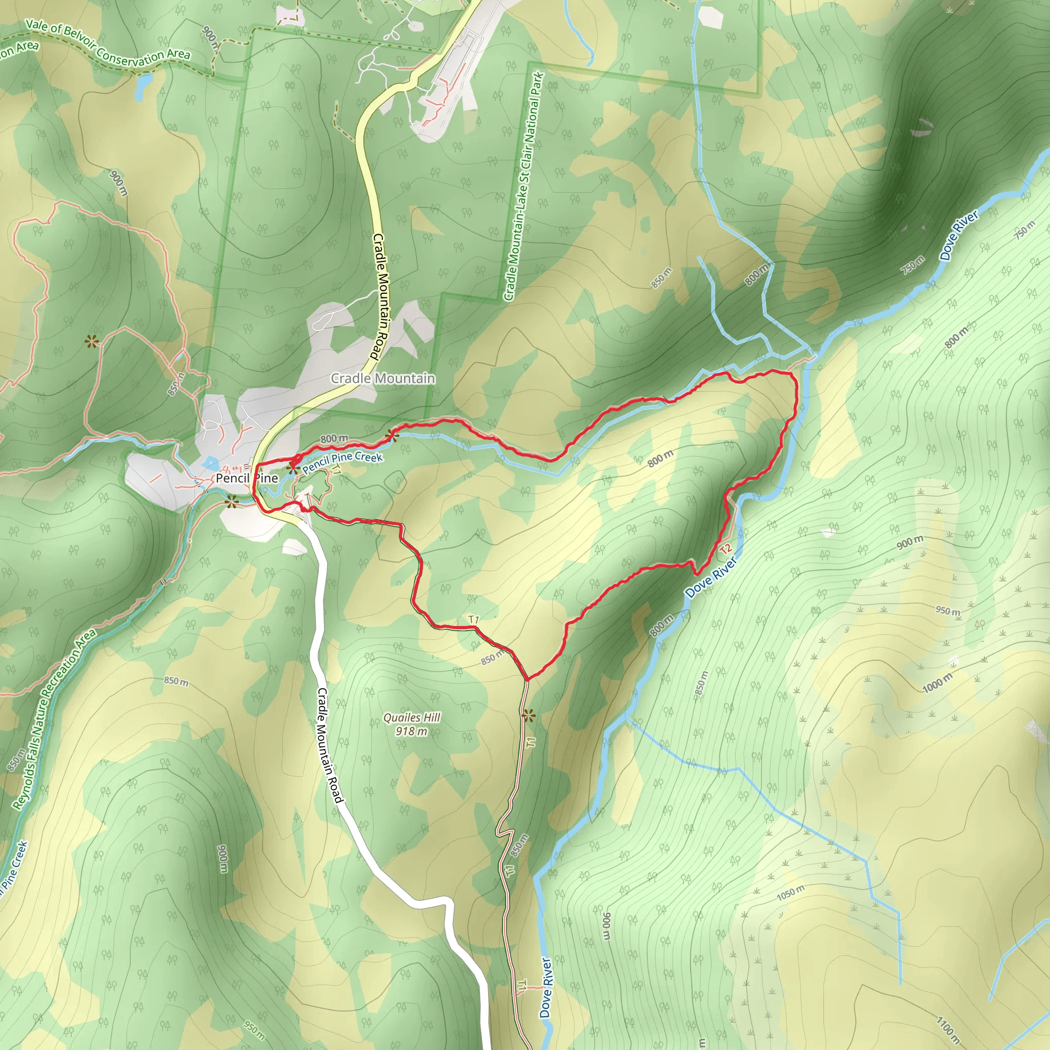 Dove Canyon Trail mobile static map
