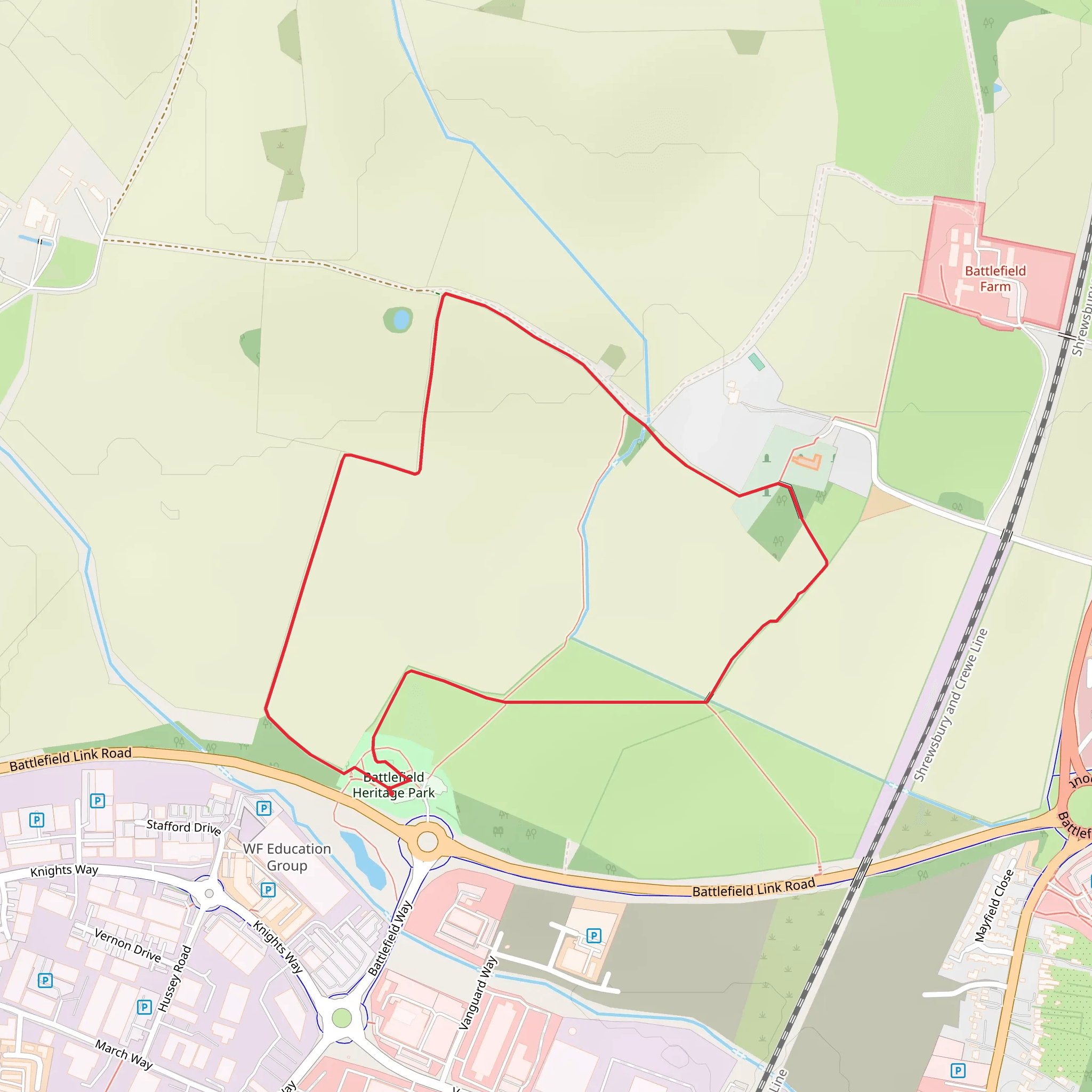 Battlefield Shrewsbury Walk mobile static map