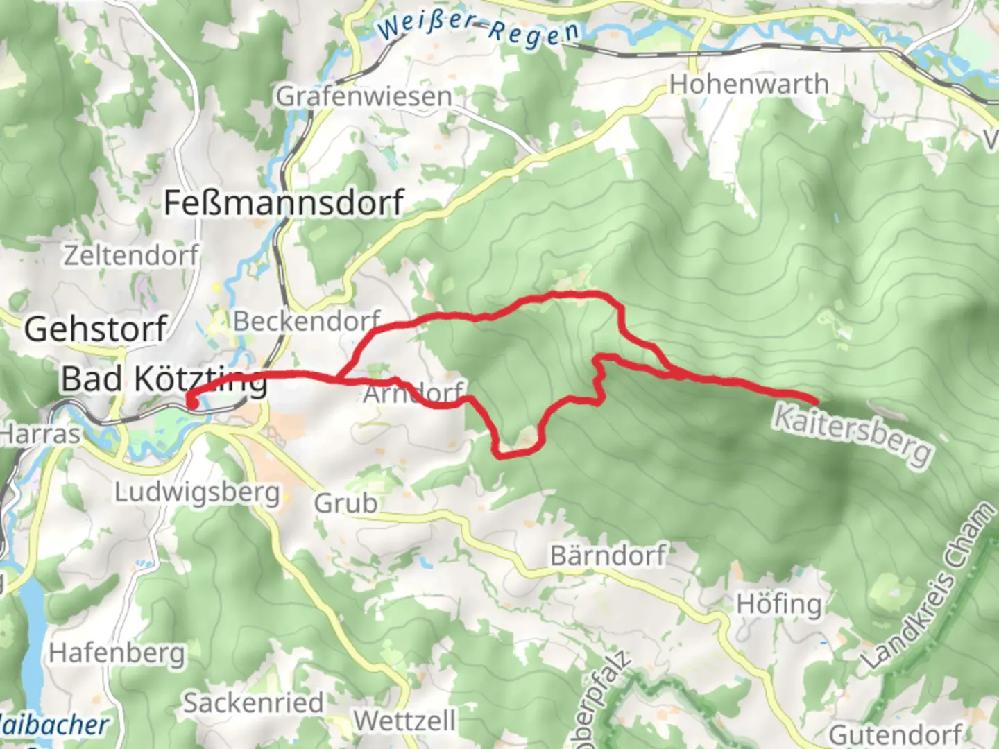 An image depicting the trail Mittagstein Loop via Zellertal and its surrounding area.