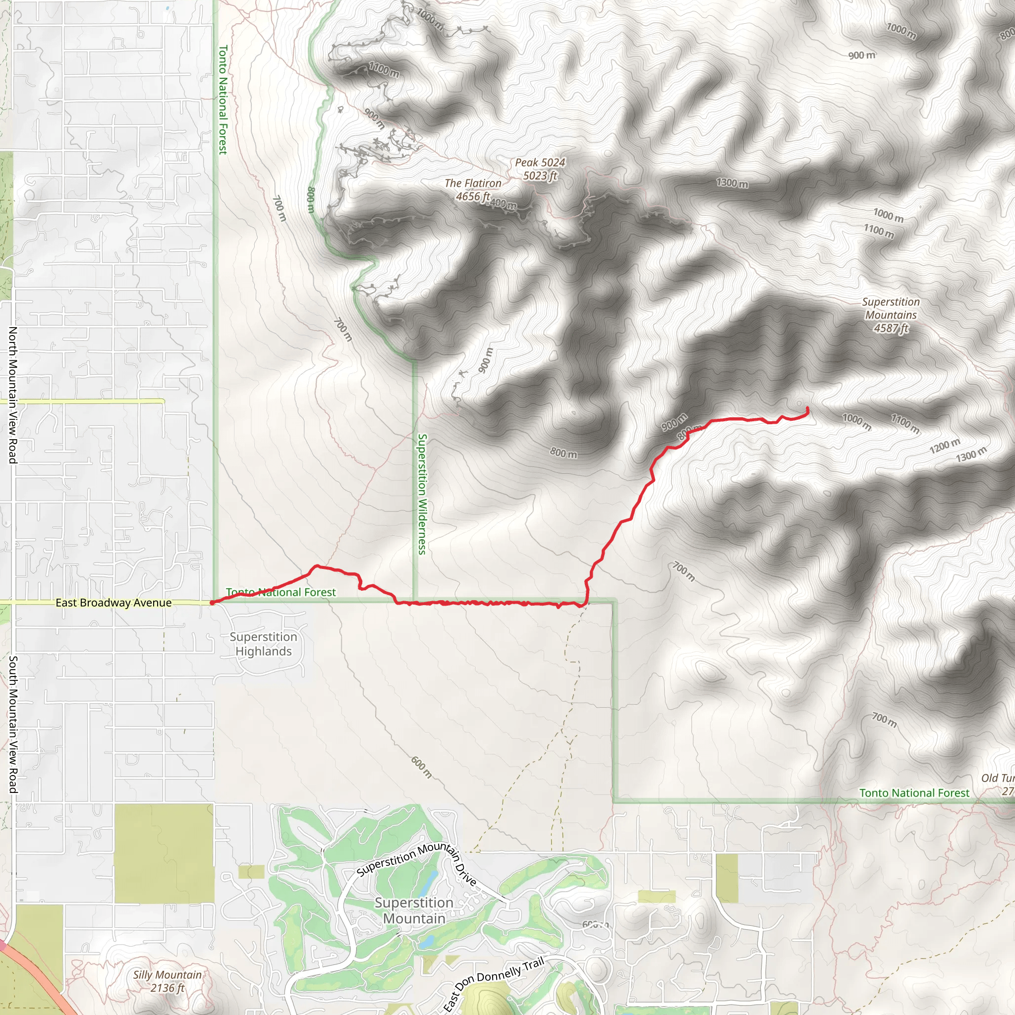 Jacob's Crosscut and Hog Canyon Trail mobile static map