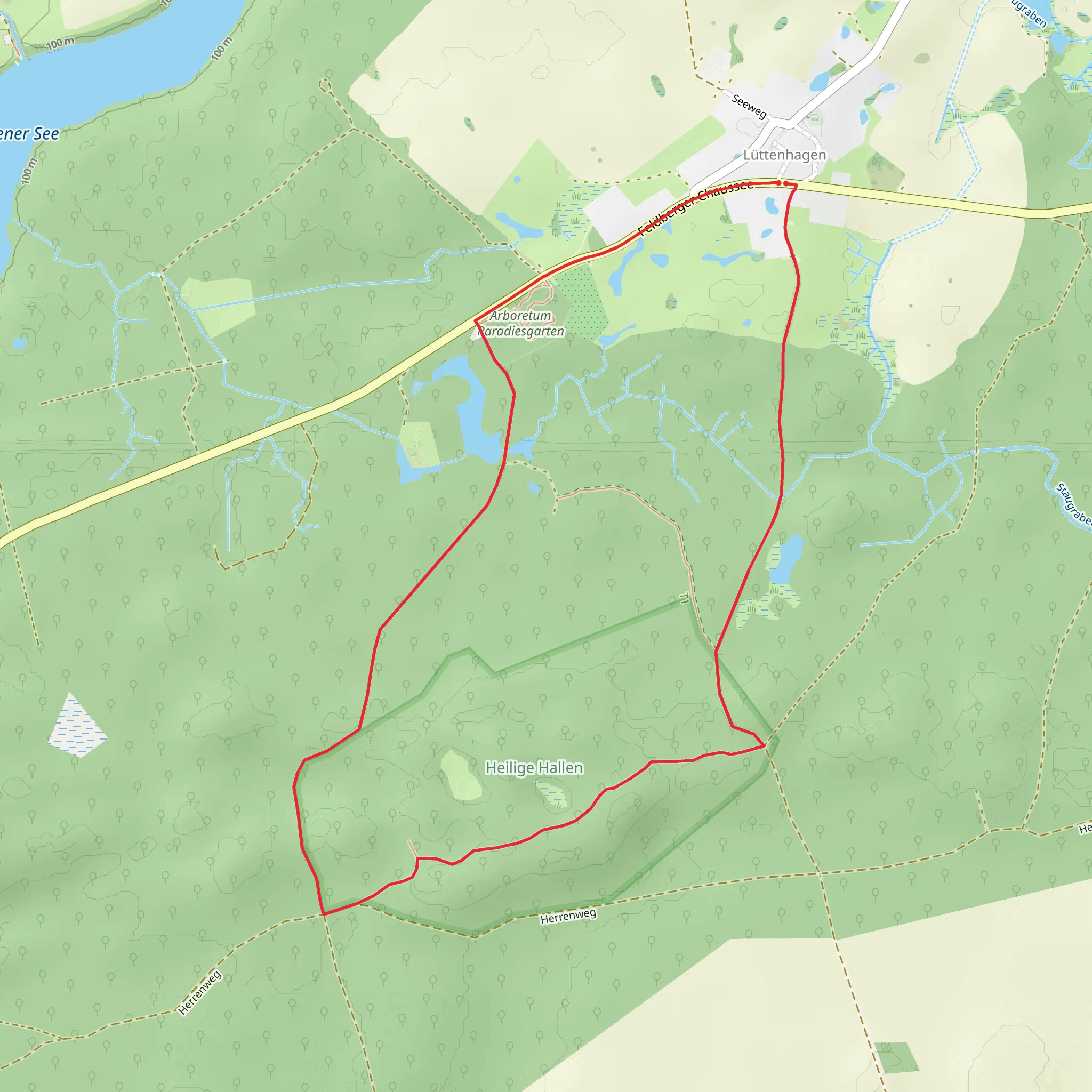Heilige Hallen Loop mobile static map