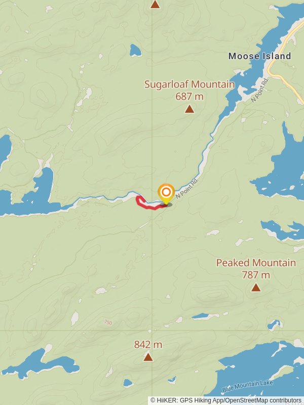 Raquette River via Forked Lake Road mobile static map