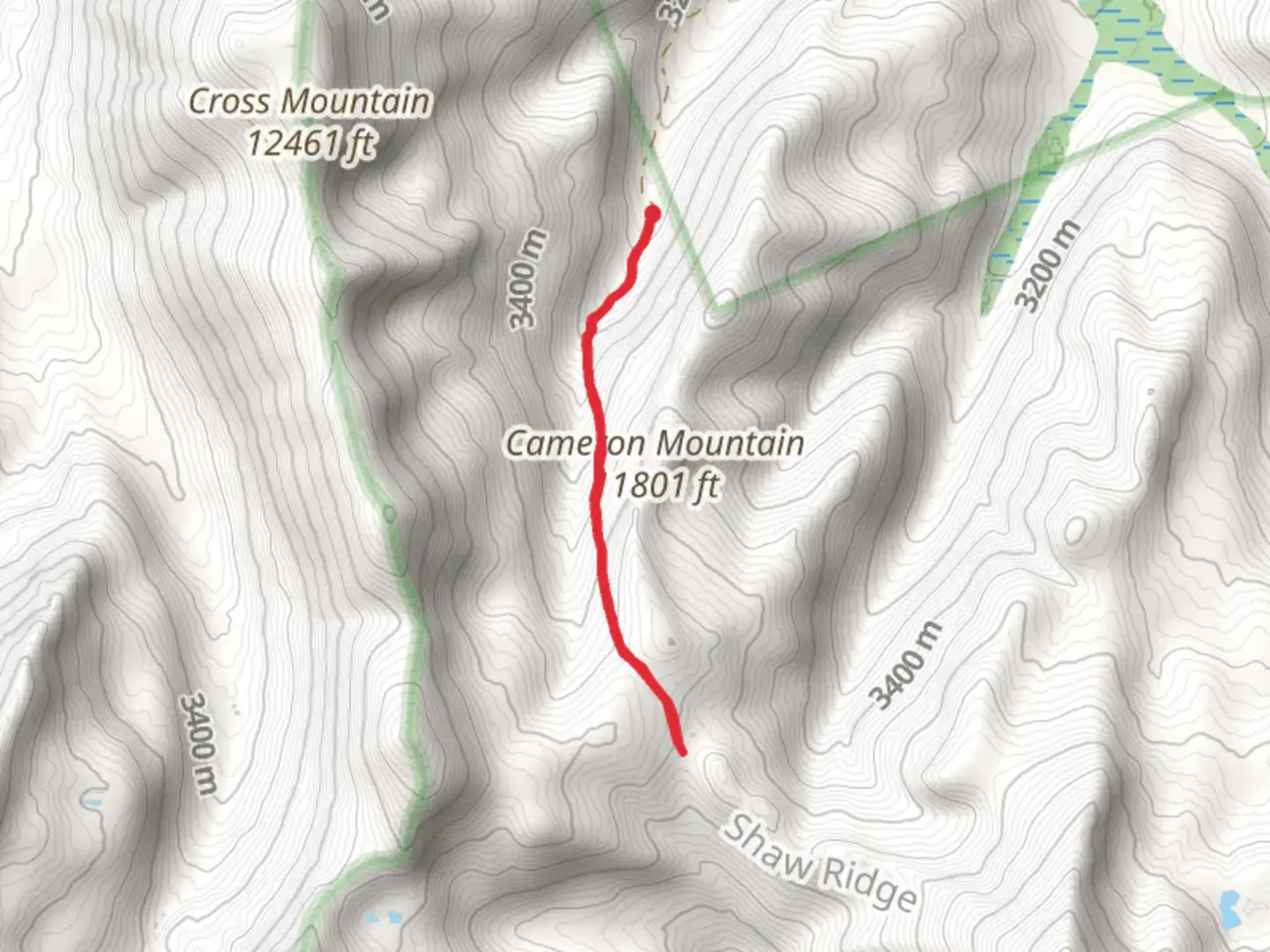 An image depicting the trail Cameron Gulch Trail and its surrounding area.