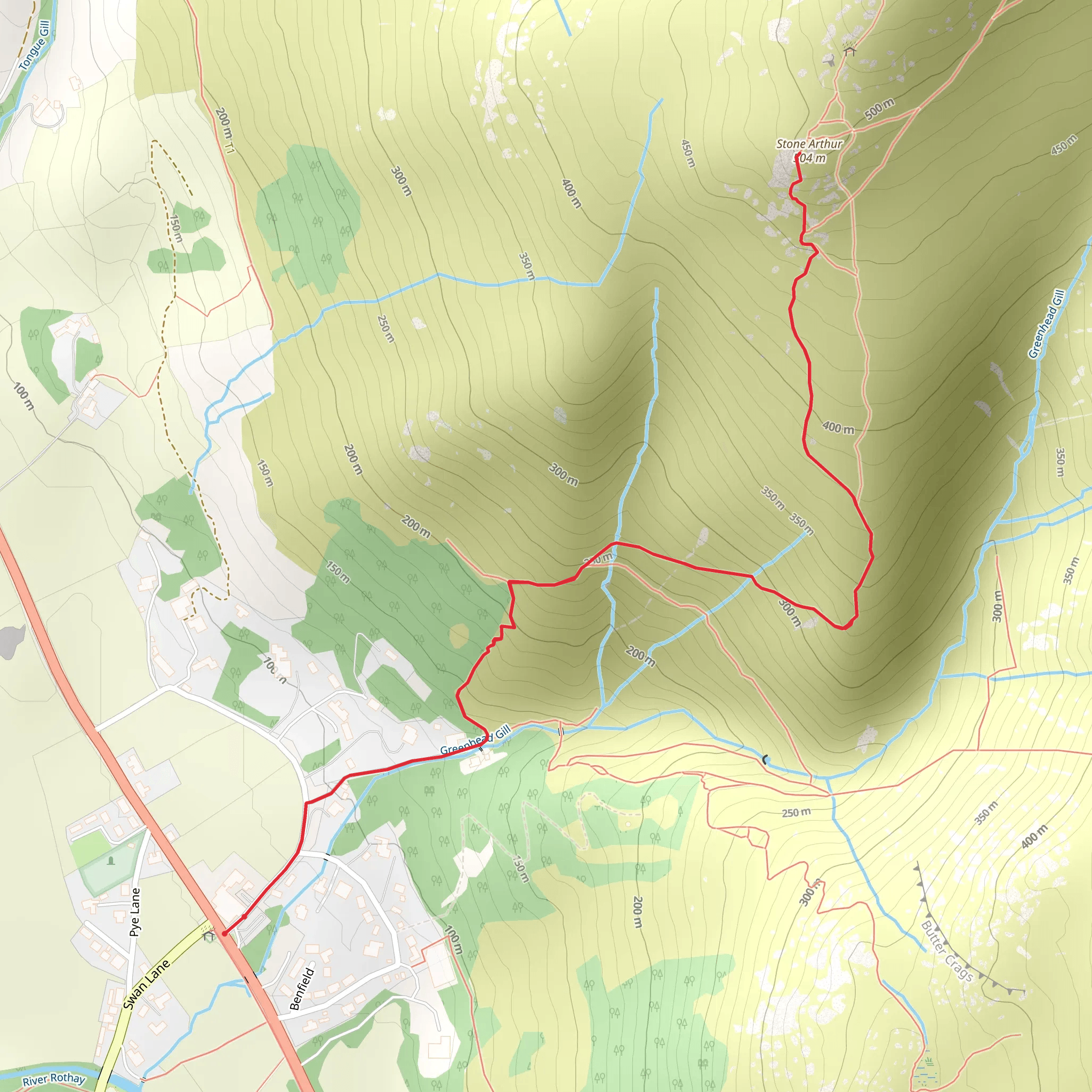 Stone Arthur mobile static map