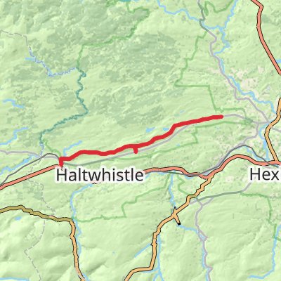 Hadrian’s Wall Path (East to West) 4-Day Gentle Tours - Slow Adventures (Hillwalk Tours) mobile static map