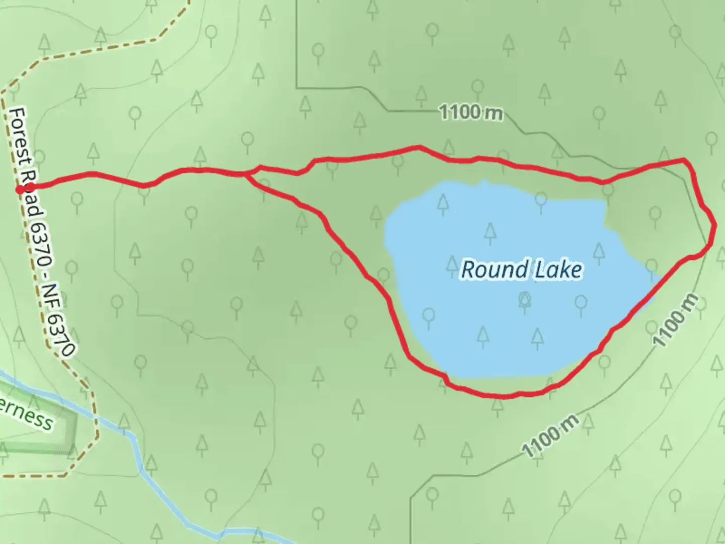 An image depicting the trail Round Lake Trail and its surrounding area.