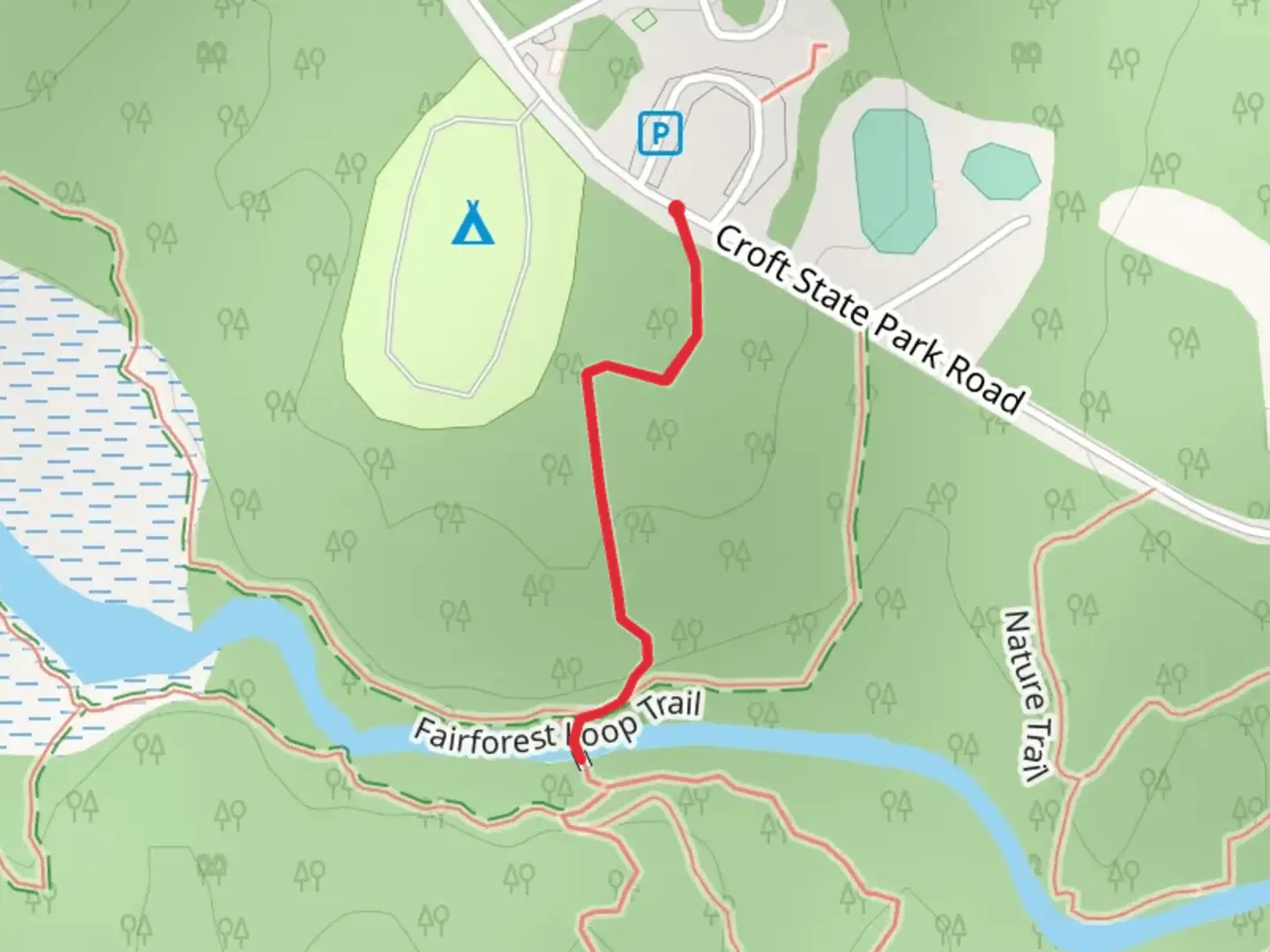 An image depicting the trail Palmetto Trail - Croft Passage and its surrounding area.