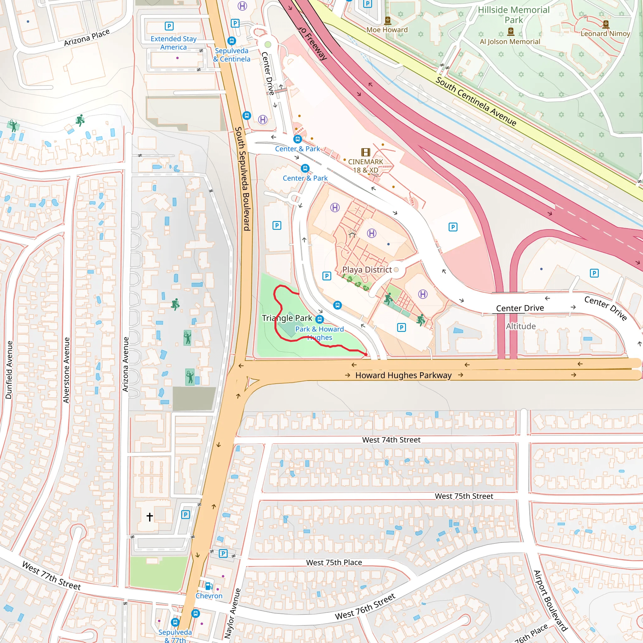 Triangle Park mobile static map