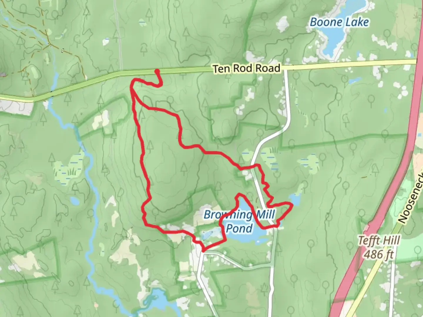 An image depicting the trail Arcadia, Dove Crest and Browning Mill Pond Loop Trail and its surrounding area.