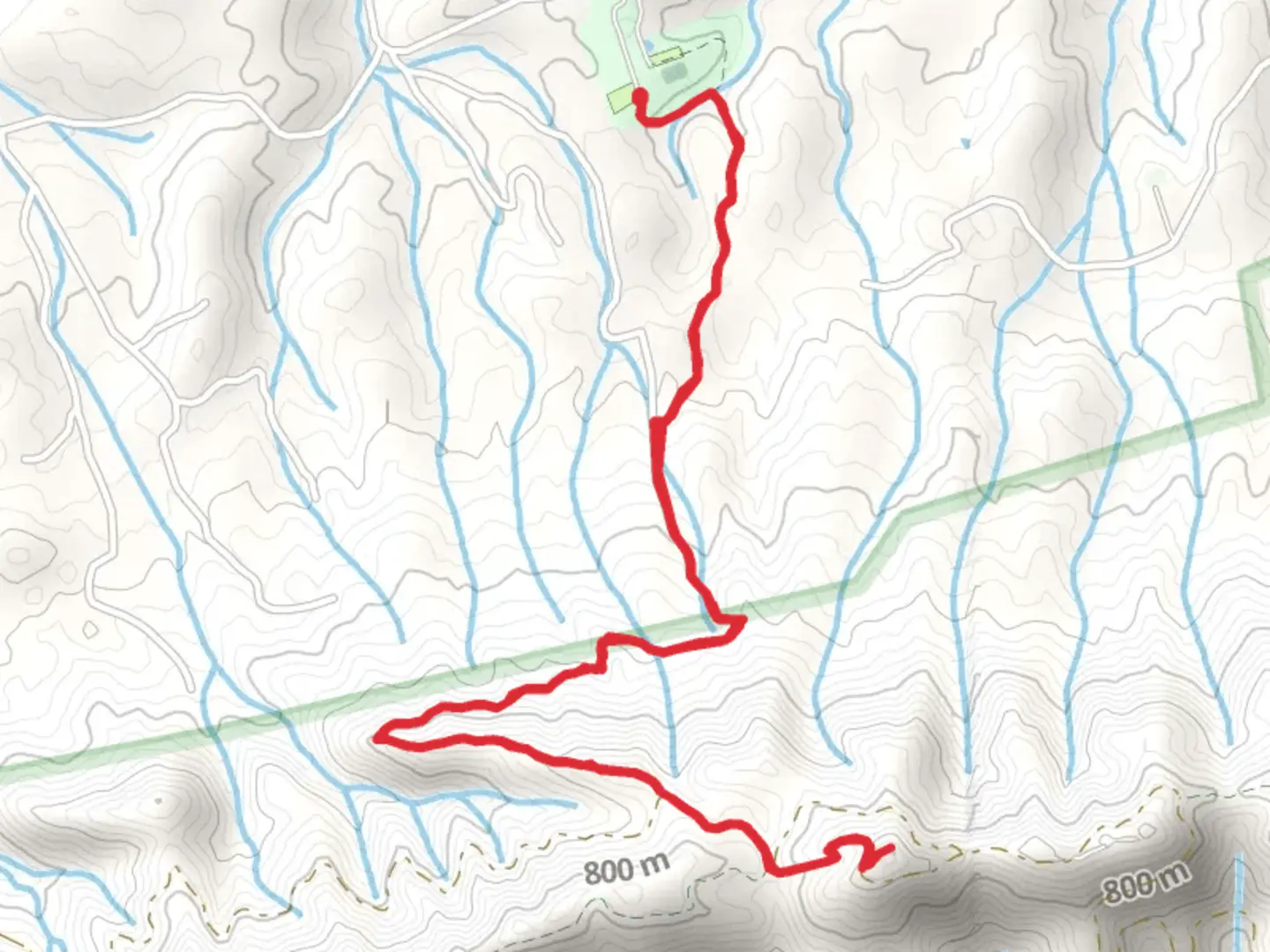 An image depicting the trail Meadow Creek Mountain Trail - Browns Chapel Road and its surrounding area.