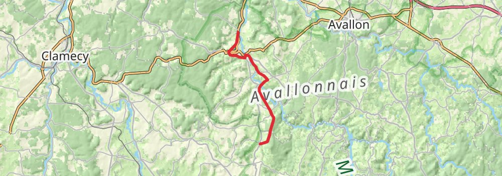 Camino Perl-Saint Jean Pied de Port via Vézelay stage 23 Map