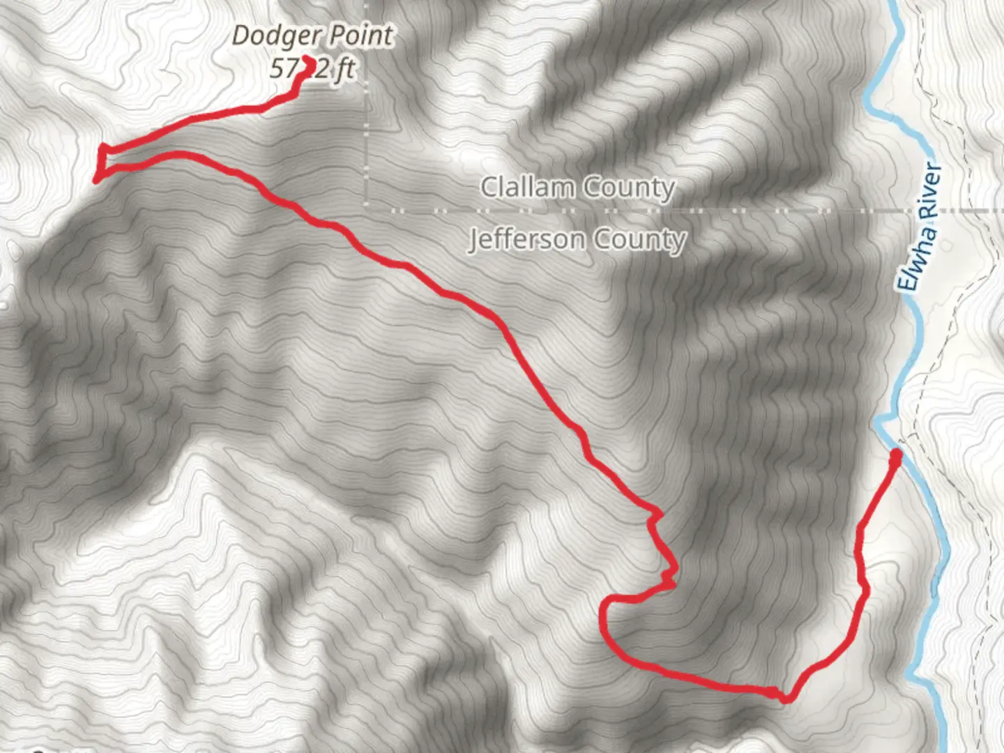 An image depicting the trail Dodger Point Primitive Trail and its surrounding area.