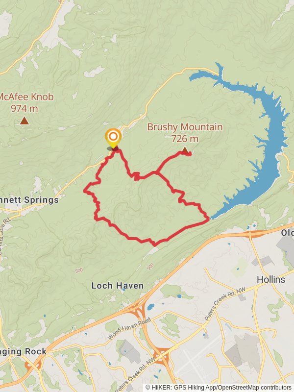 Four Gorges, Hi-Dee-Hoe, Brushy Mountain and Buck Loop