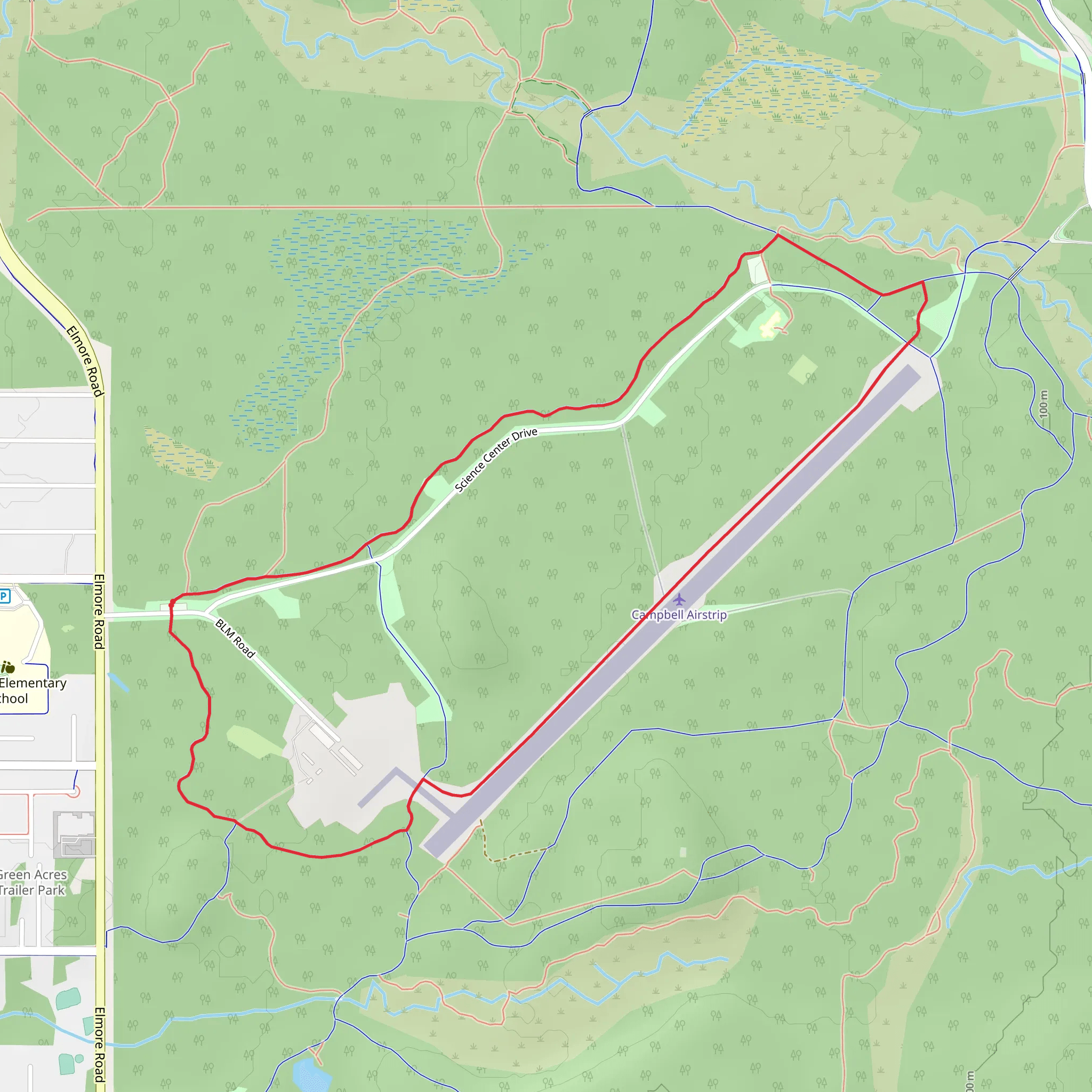 Single Loop Track mobile static map
