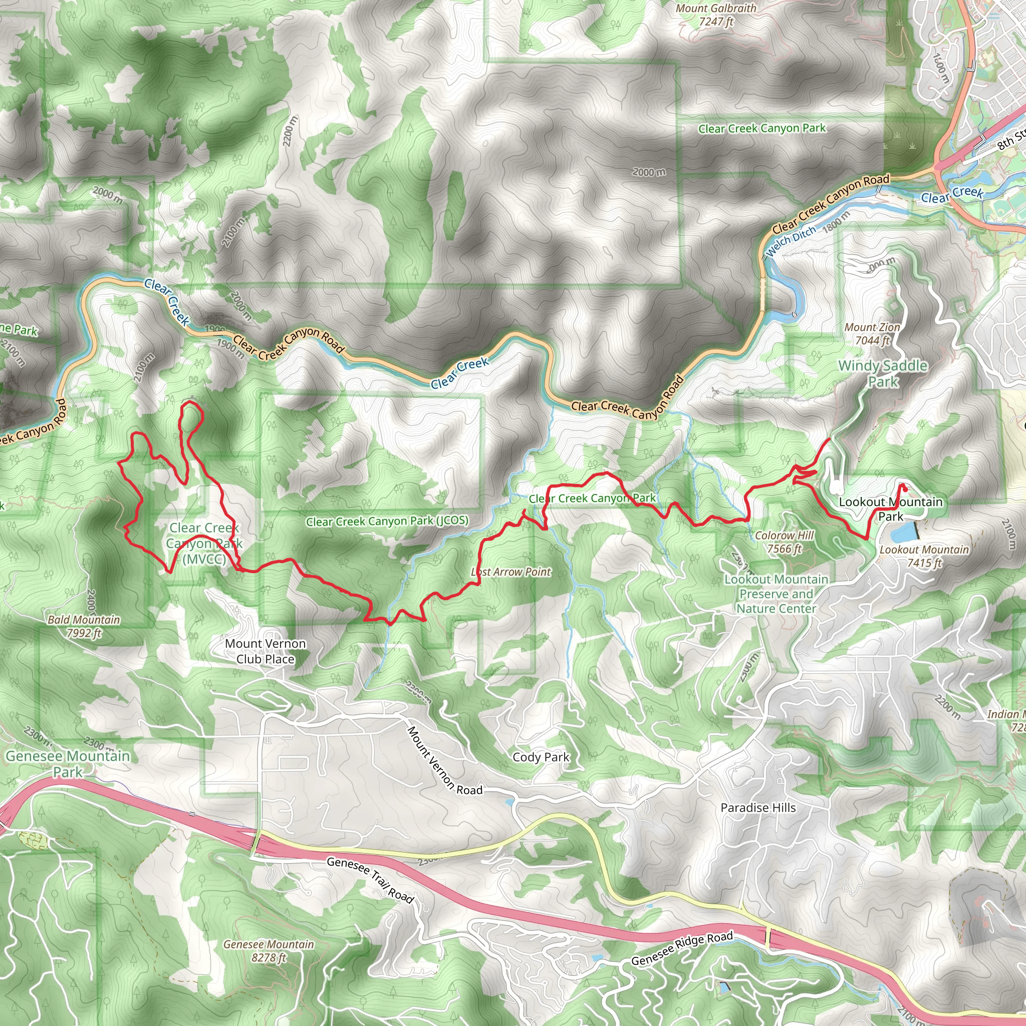Buffalo Bill - Gudy Gaskill - Beaver Brook Trail mobile static map
