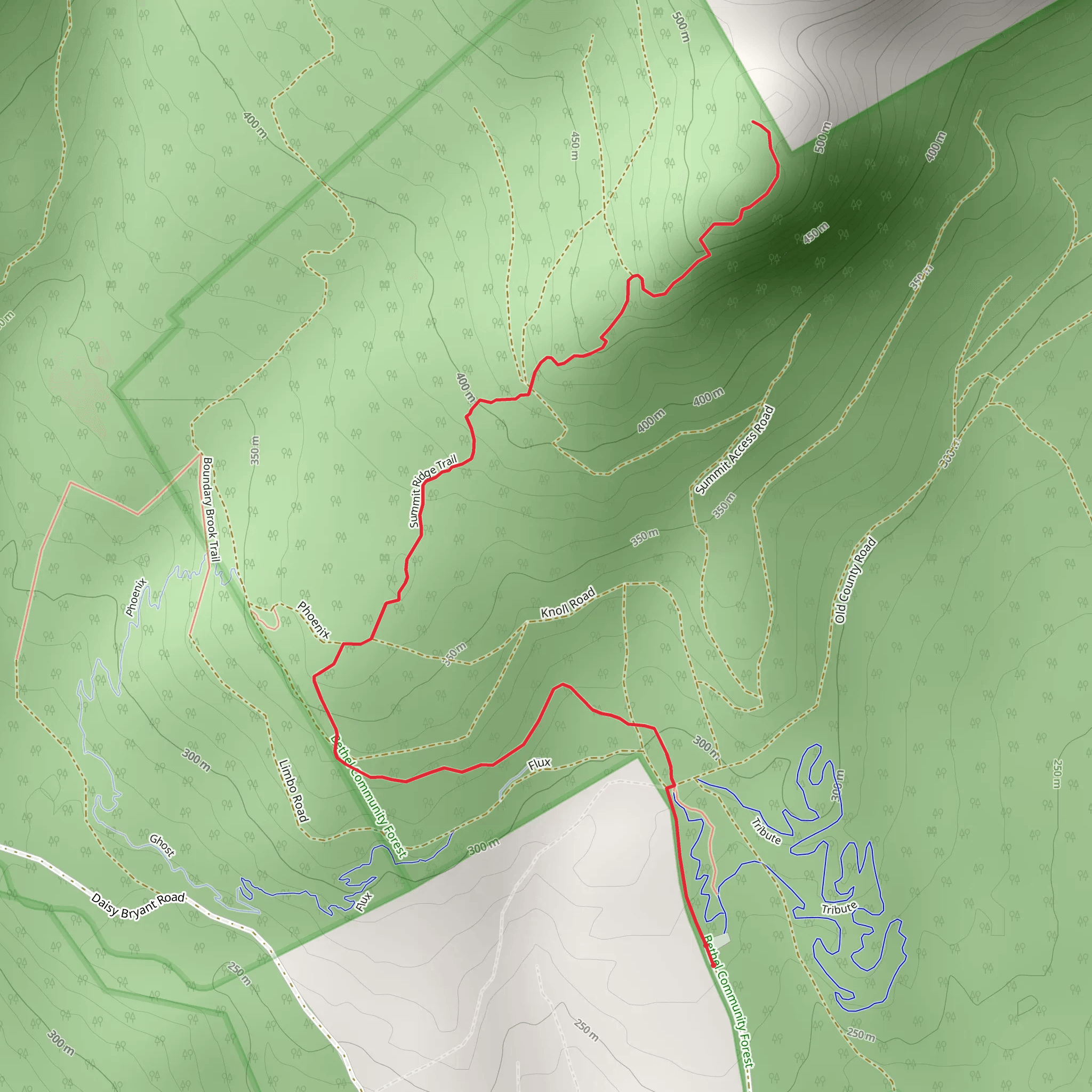 Locke Mountain mobile static map