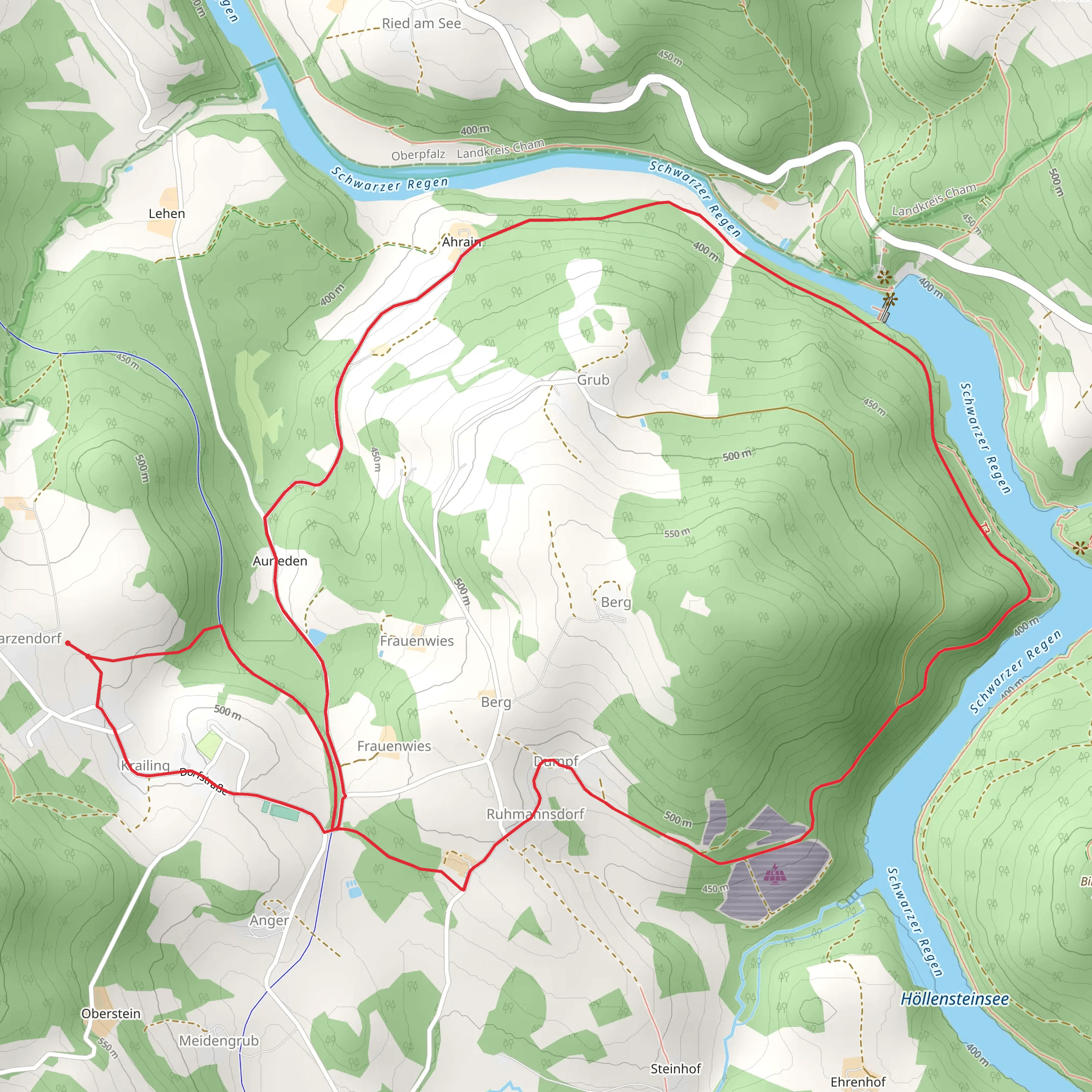 Schwarzendorf Loop mobile static map