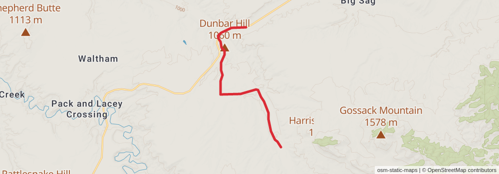 American Perimeter Trail - Rocky Mountains Primary stage 46 Map