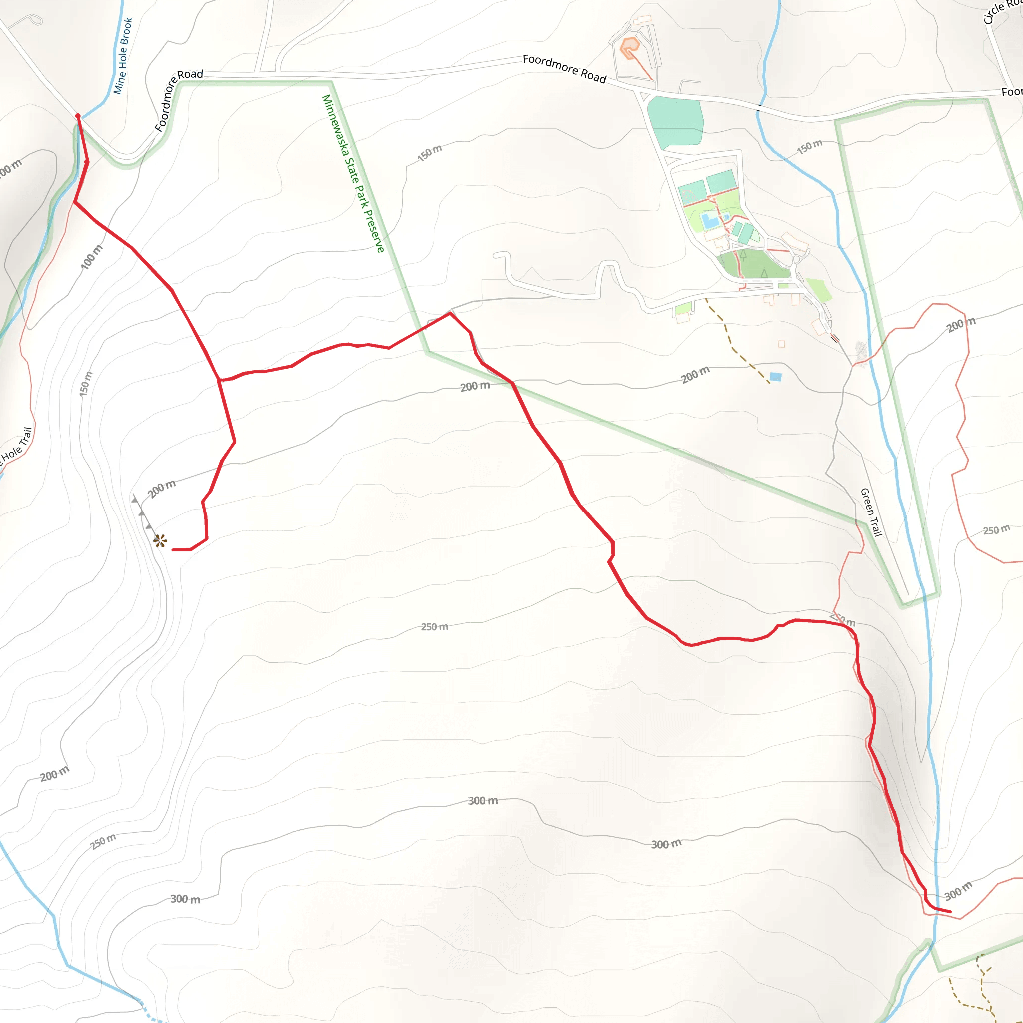 Mine Hole Brook mobile static map