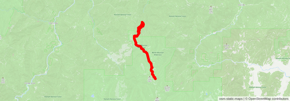American Perimeter Trail - California Primary stage 6 Map