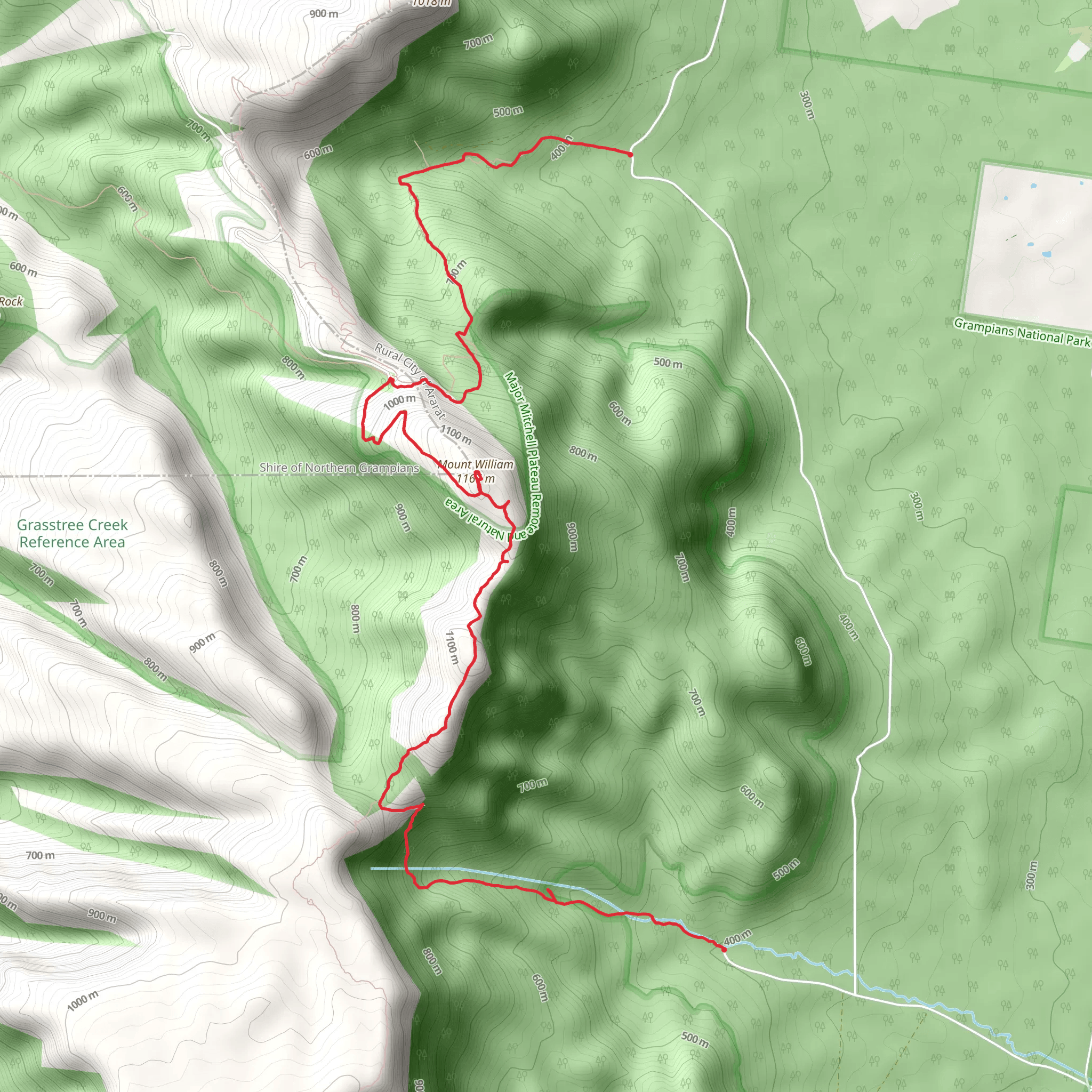 Kalymna Falls - Mt William - Bomjinna Trail mobile static map