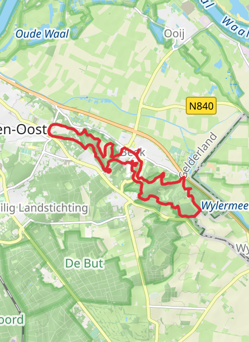 N70 wandelroute mobile static map