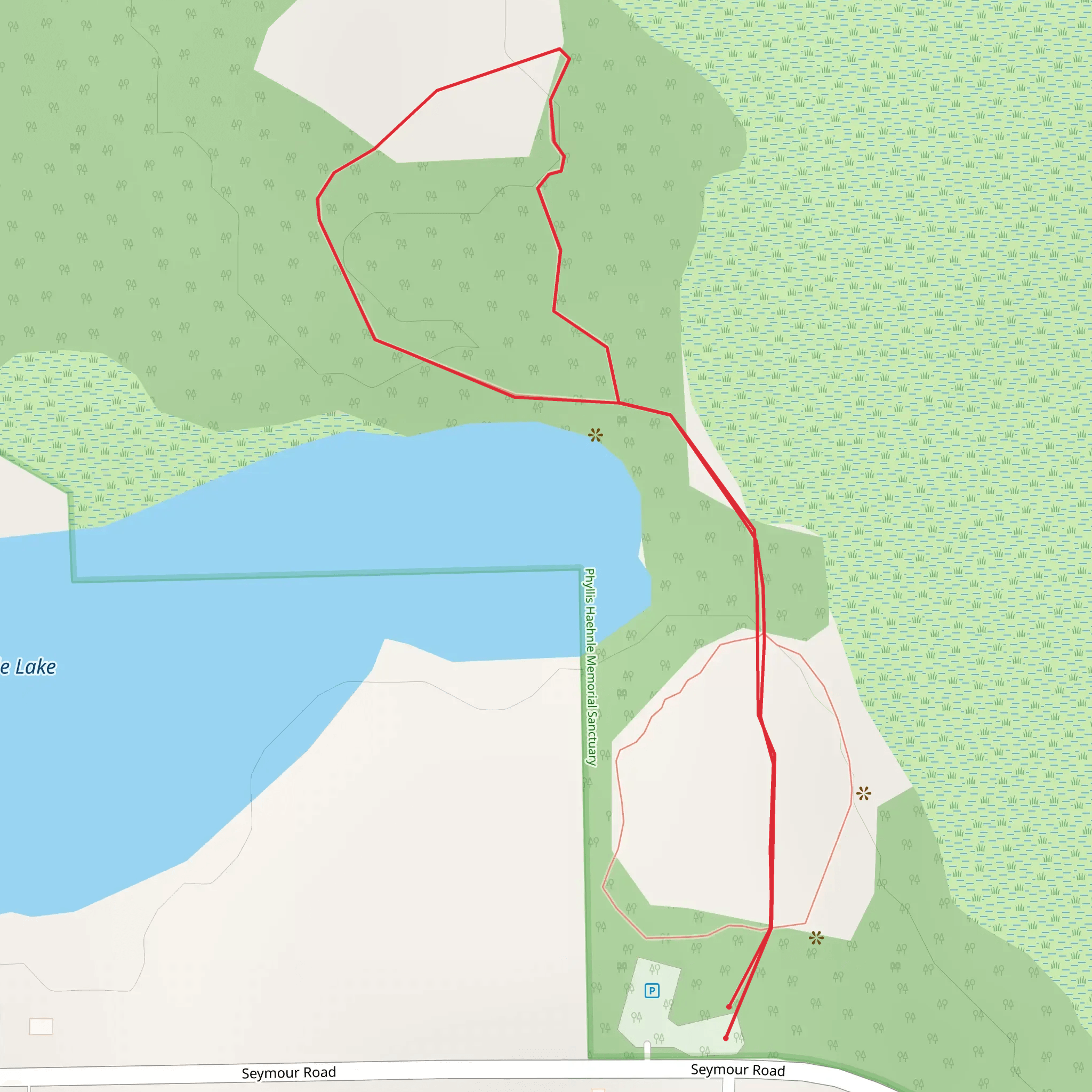 Eagle Lake East Side Loop mobile static map
