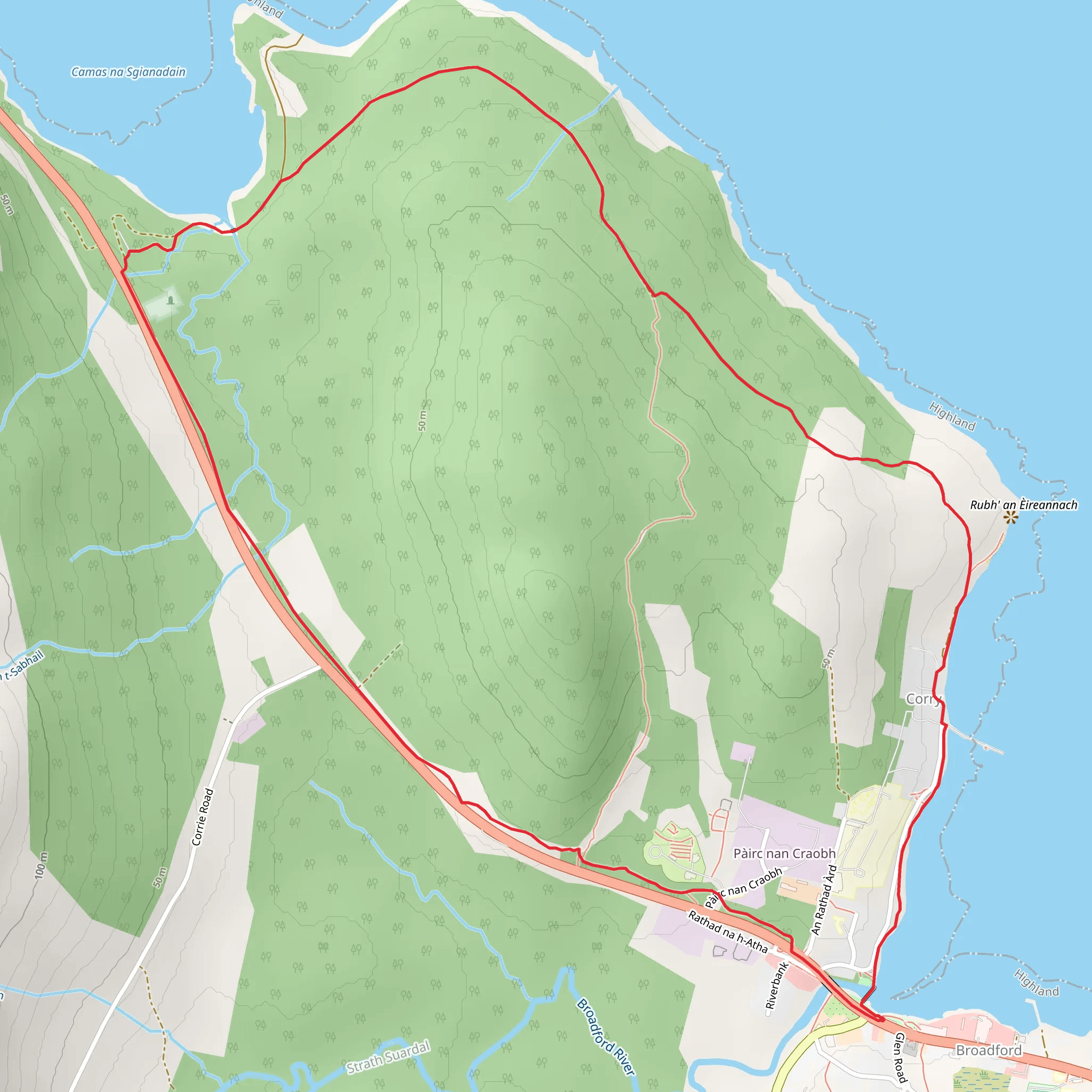Broadford Loop mobile static map
