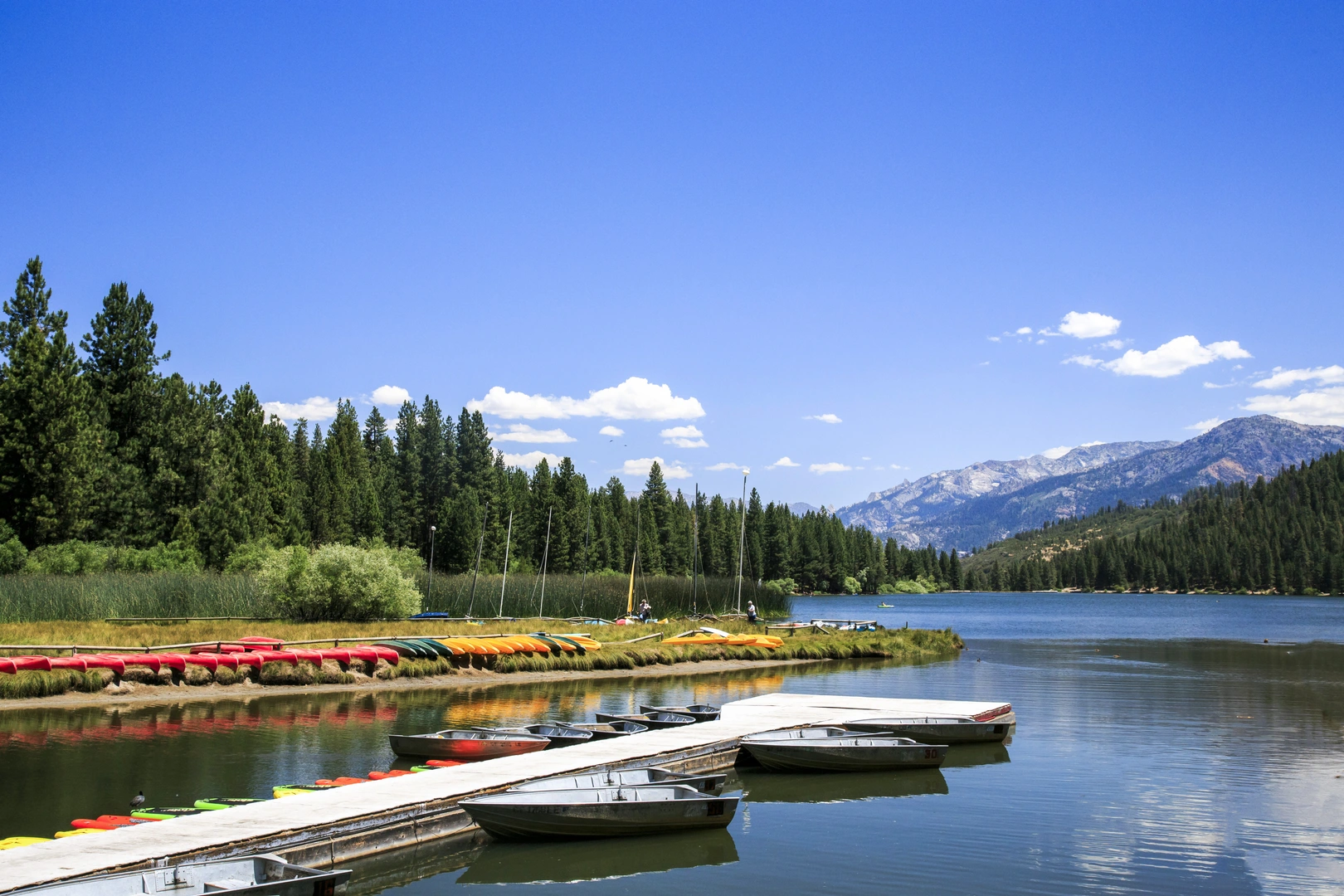 An image depicting the trail Hume Lake Loop Trail and its surrounding area.
