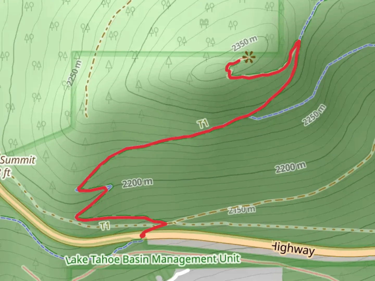 An image depicting the trail Picnic Rock via ADT and its surrounding area.