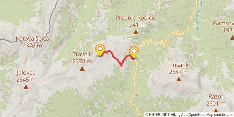 Alpe - Adria Trail spur 4 Map