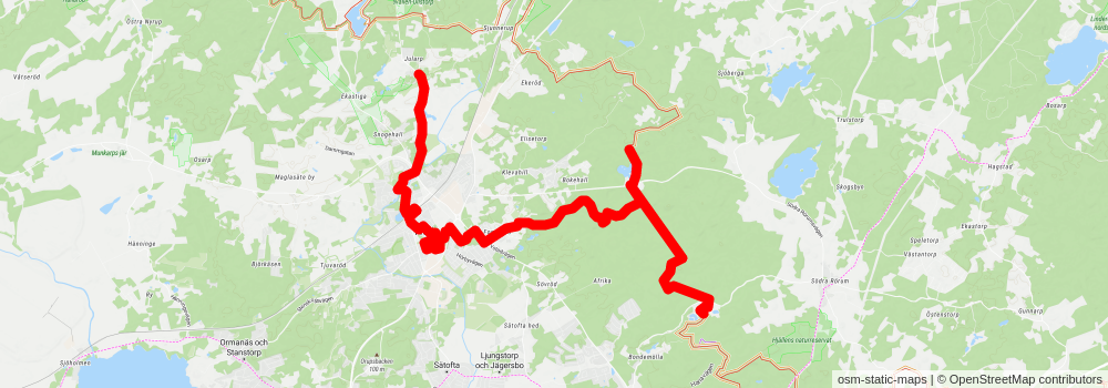 Skåneleden 2 stage 5 Map