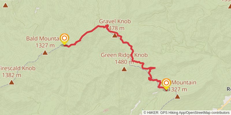 Appalachian Trail stage 34 Map
