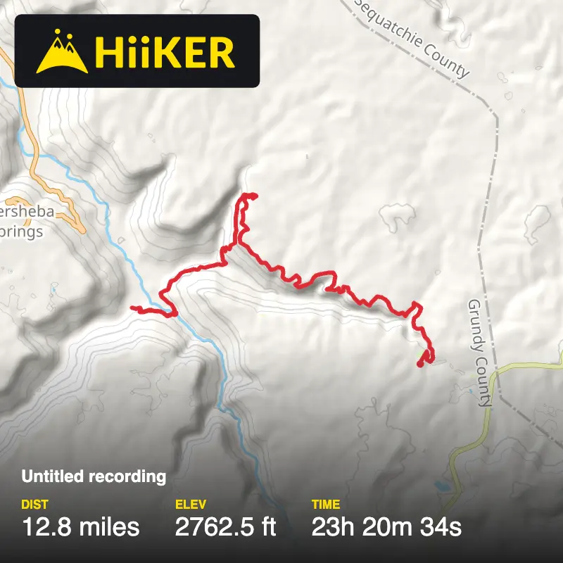 A map preview of the recording Untitled recording.