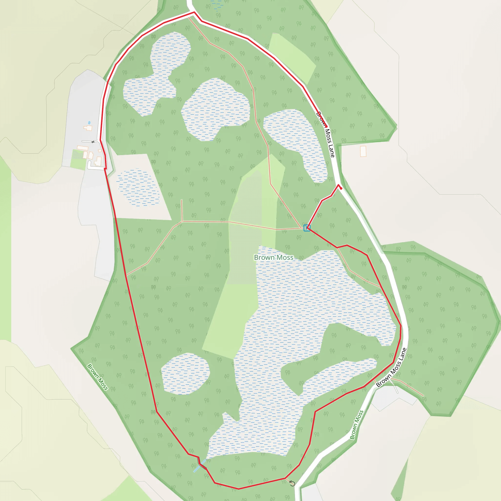 Brown Moss Nature Reserve mobile static map