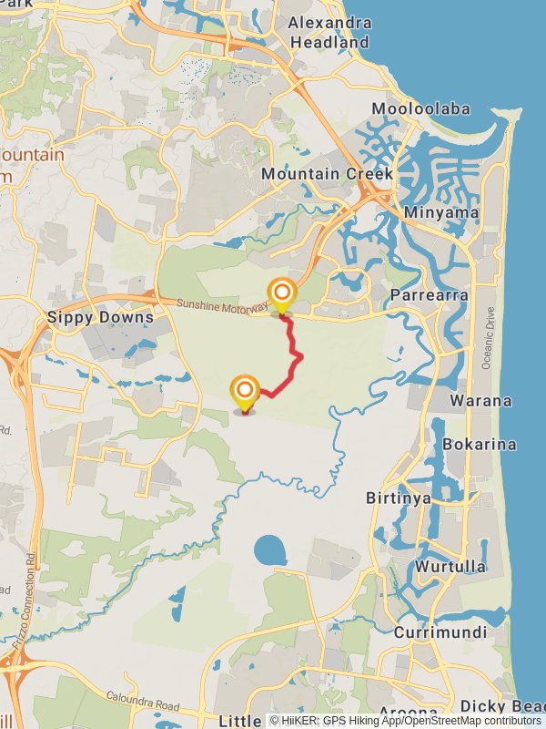 Boronia Track mobile static map