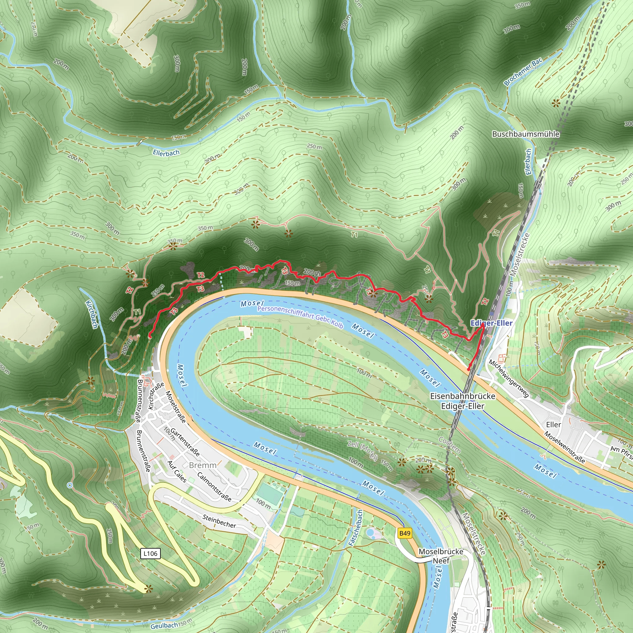 Calmont - Klettersteig mobile static map