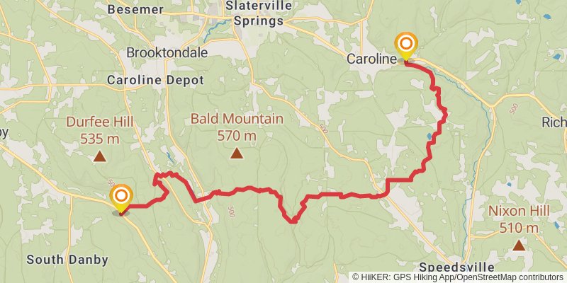 North Country Trail - New York stage 29 Map