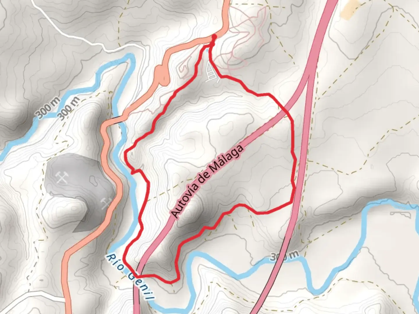 An image depicting the trail Caños de Benamejí and its surrounding area.