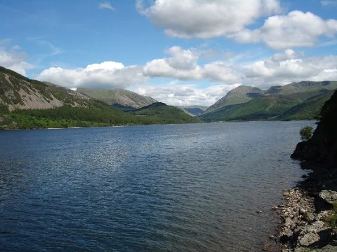 An image depicting the trail Bowness Knott and Bowness Plantation Loop - Ennerdale Water and its surrounding area.