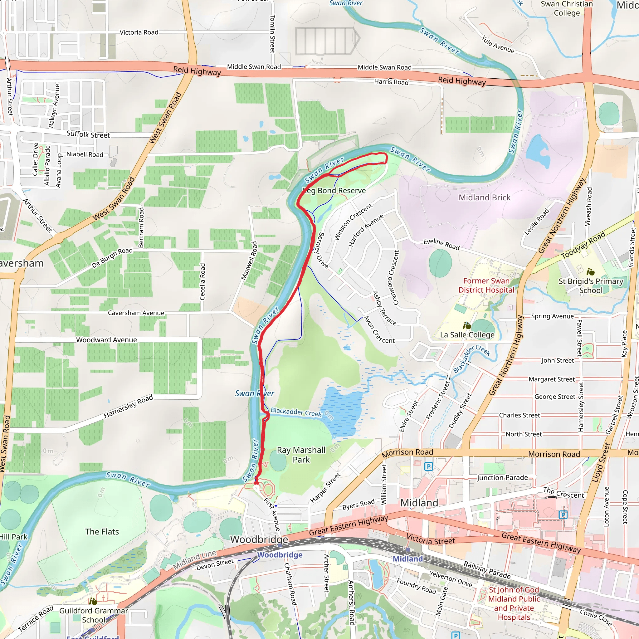 John George Trail mobile static map