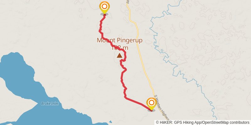 Bibbulmun Track stage 37 Map
